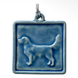 Golden Retriever Tile Ornament by Whistling Frog