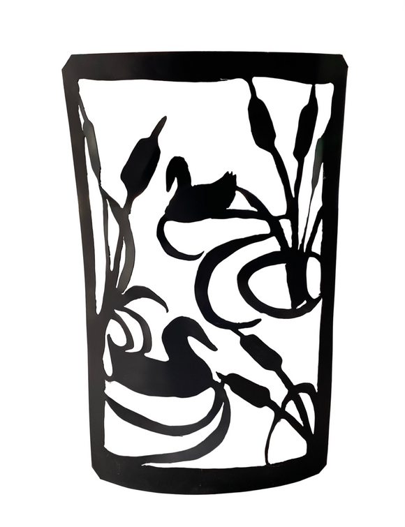 Ducks and Cattails Cutout Sculpture by Gail Chavenelle