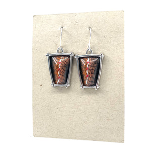 Framed Trapezoid Earrings - Rodeo by Blue Bus Studio