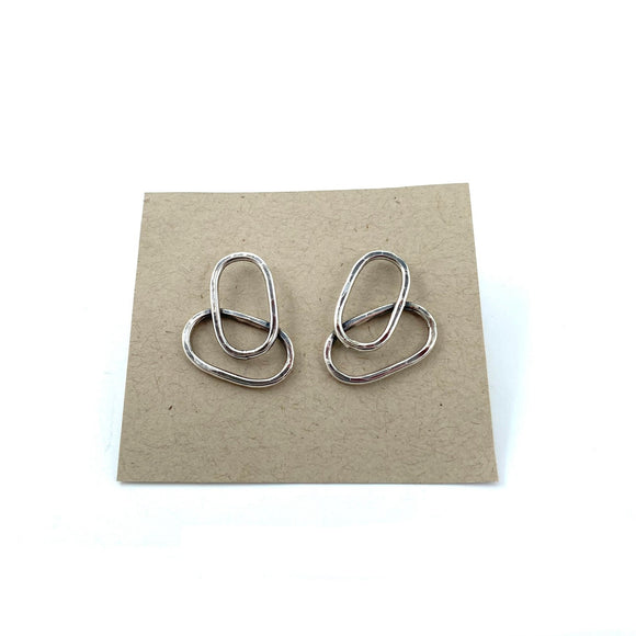 Links Earrings - Silver by Zuzko Jewelry