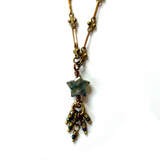 Single Labradorite Star Necklace by Lock and Key Design