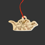 Three Velociraptors Ornament by Keith Hershberger