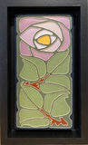 Lavender Macintosh Rose Framed Tile by Mike Skiersch