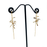 Tassle Earrings - Gold by Zuzko Jewelry