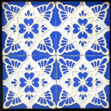 Blue Flower Tile by Mike Skiersch