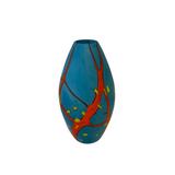 Small Chrysocolla Vase by Scott Staats Glass