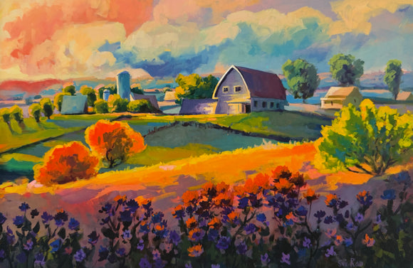 Sunset Retreat Reproduction by Sri Rao – Outside the Lines Art Gallery