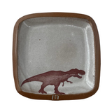 Tyrannosaurus Rex 'T. Rex' Small Square Dish by Keith Hershberger
