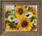 Sunlit - Sunflowers and Ranunculus by Tatiana Ivaschenko