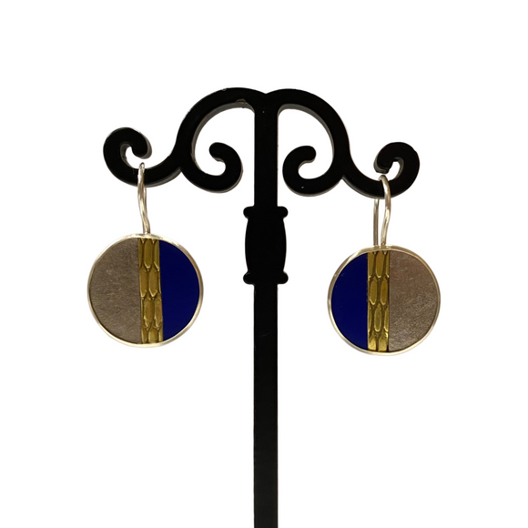 Small Color Field Earrings by Kenneth Pillsworth