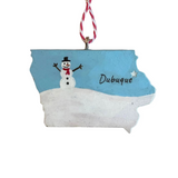 Dubuque Ornament Painted by Lena Olson and Created by Anthony Krier