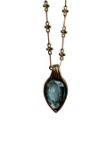 Aqua Kyanite Pendant by Lock and Key Design