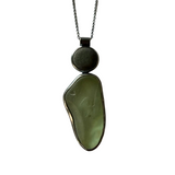 Rock and Sea Glass Necklace by Jennifer Nunnelee
