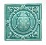 Nouveau Ladybug 4" x 4" Tile by Whistling Frog