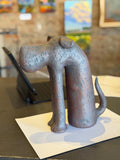 Sitting Dog with Small Ears by Sharon Stelter