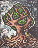The Dreaming Tree Greeting Card by Lori Biwer-Stewart