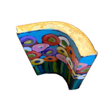 Curved Floral Block by David Hinds