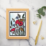 Flowers in the Wind Greeting Card by Sarah Angst