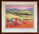 Vineyard Stroll Reproduction by JoAnne Hauser Warren