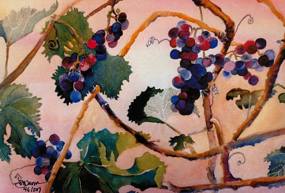 Through the Grapevine Reproduction by JoAnne Hauser Warren