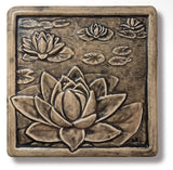 Water Lilies 6" x 6" Tile by Whistling Frog