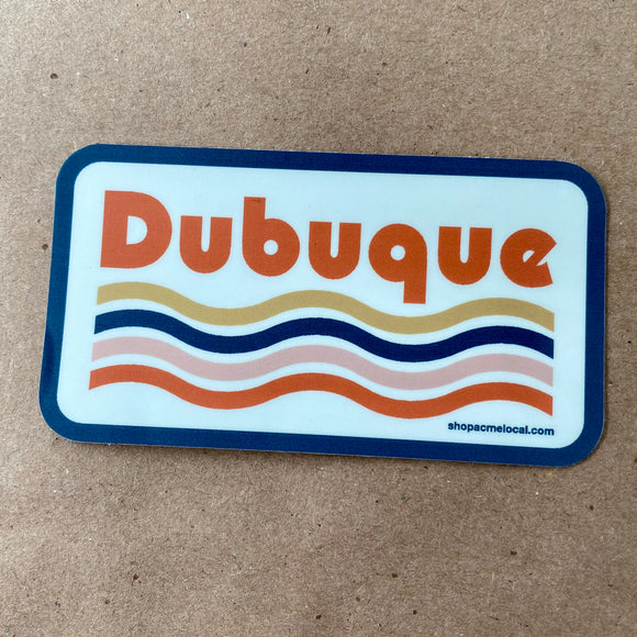 Dubuque Waves Sticker by Acme Local