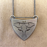 Luna Moth Necklace by BMF Jewelry