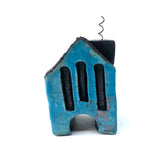 Blue Raku House by Elizabeth Boggess