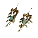 Aquamarine Chandelier Earrings by Lock and Key Design