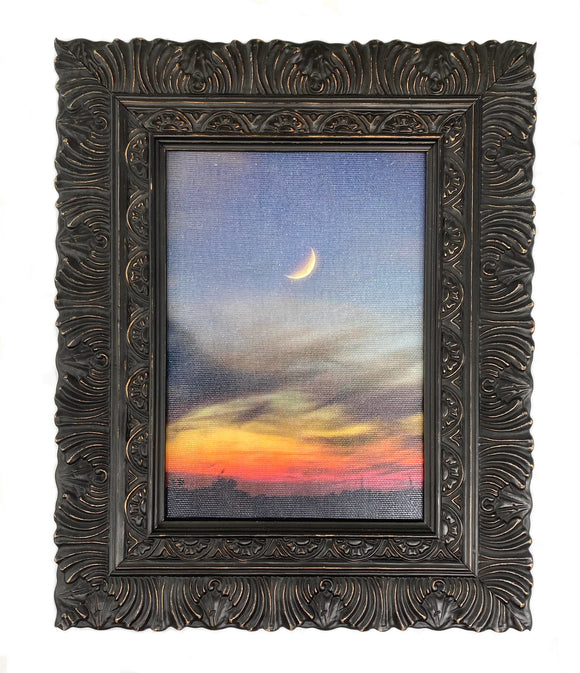 Midwest Moon Framed Canvas Photo Art By Hallie Bear