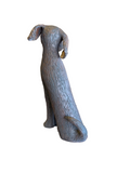 Sitting Dog With Tilted Head by Sharon Stelter