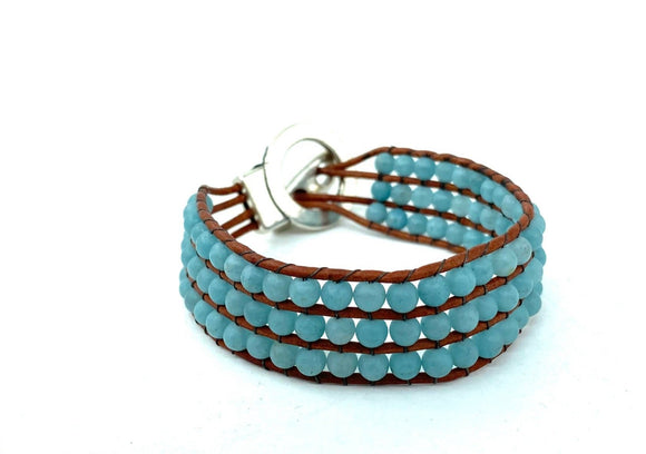 Aquamarine Bracelet by Lizbeth Doran