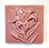 Lily 4" x 4" Tile by Whistling Frog