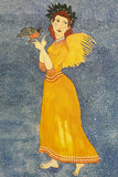 Yellow Angel Greeting Card by Beth Bird