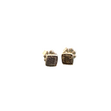 Diatom Stud Earrings #3 by BMF Jewelry