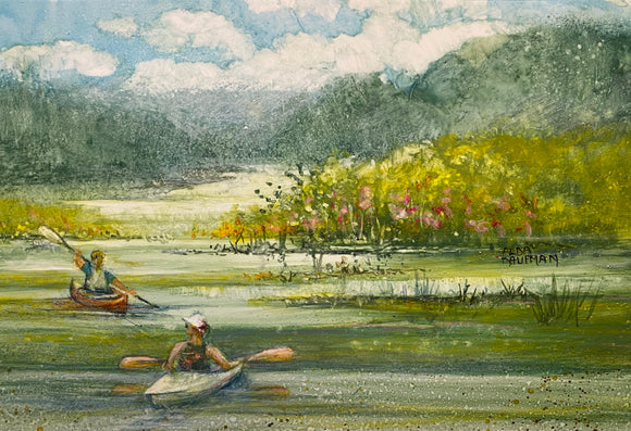 Kayaking the Backwaters by Alda Kaufman