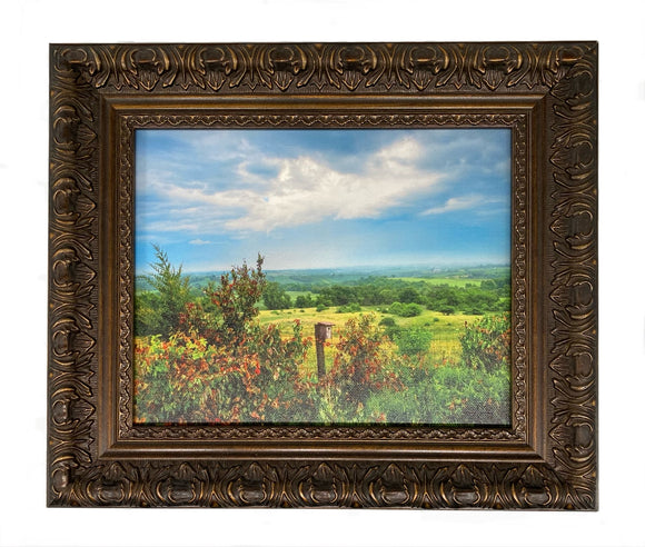 The Top of Elkader Framed Canvas Photo Art By Hallie Bear