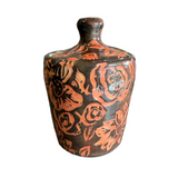 Coral Floral Jar by Nancy Briggs