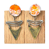 Orange Sunset Earrings by Amber Carlin