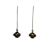 Warm Pinecone Almond Hook Earrings by Merzatta Jewelry