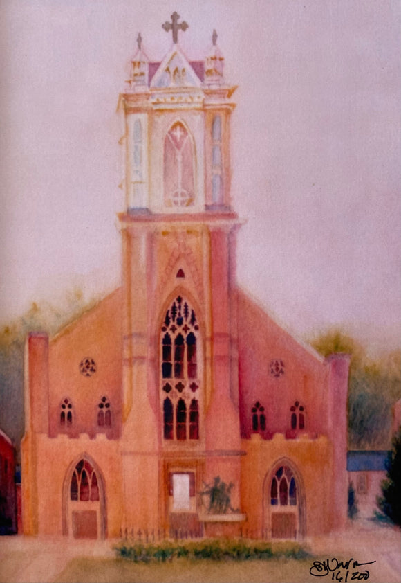 St. Raphael's Cathedral Reproduction by JoAnne Hauser Warren