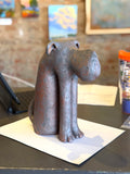 Sitting Dog with Small Ears by Sharon Stelter