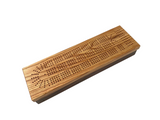 Locust and Walnut Cribbage Board by Dennis Wentworth