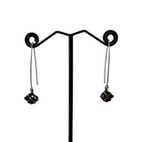 Warm Pinecone Almond Hook Earrings by Merzatta Jewelry