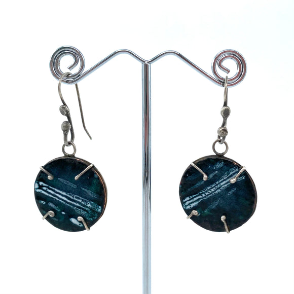 Enamel Earrings by Amber Carlin