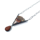 Rock and Lace Agate Necklace by Jennifer Nunnelee