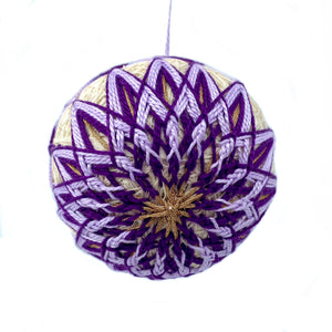 Temari Ball Ornament by Geri Eitter