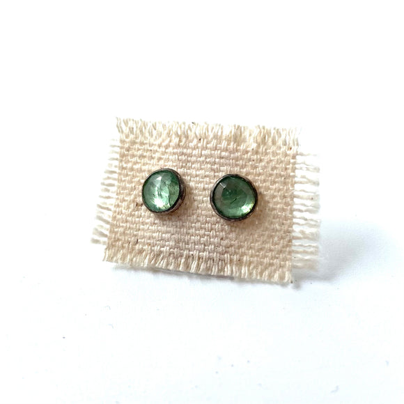 Green Kyanite Post Earrings by Karen Gilbert