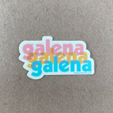 Galena Retro Tri-Stacked Sticker by Acme Local