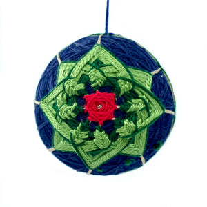 Temari Ball Ornament by Geri Eitter